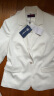 Navigare意大利小帆船女士时髦修身西装外套收腰中袖西服2311804506 白 L  晒单实拍图