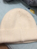柠檬宝宝儿童帽子秋冬男女童毛线帽保暖护耳宝宝小孩针织帽 赫莱白 52  实拍图