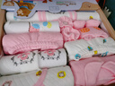 班杰威尔（Banjvall）新生儿衣服秋冬婴儿衣服礼盒套装纯棉刚出生宝宝衣服满月见面礼 加厚幸福熊粉色 59cm (0-6个月) 实拍图