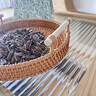 佳亿厨连 日式编织篮家用面包篮藤编托盘下午茶餐具双耳糖果盘水果点心篮 木手柄果篮小号 实拍图