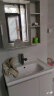 九牧（JOMOO）浴室柜 陶瓷一体盆抗菌悬挂洗脸盆柜组合 冷灰70cm A2721-14LD-1 实拍图