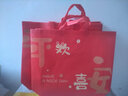 敬平无纺布手提袋服装店袋子定做覆膜环保袋服装购物袋礼品袋时尚女装 红色平安欢喜 横向大号47*37*10cm（单个装，10个起发） 实拍图