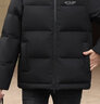 雪中飞秋冬新款保暖连帽女士羽绒服防钻绒外套时尚休闲羽绒服女 黑色|8056 XL /175/96A 实拍图