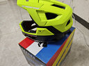 GREENROAD绿道越野头盔山地自行车轻蜂速降林道可拆卸全盔骑行机车儿童成人男女 新品-荧光黄+双肩布袋送风镜 M码（54-58CM）帽檐下巴可拆卸 实拍图