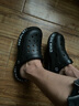 回力洞洞洞鞋男夏季外穿2025新款开车透气男士凉鞋防滑沙滩户外包头拖鞋 黑色 39 (39-40) 实拍图