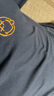 真维斯（Jeanswest）夏季短袖t恤男士新款宽松大码胖子体恤潮流纯棉圆领半袖衫 深灰色 2XL (推荐160-180斤) 实拍图