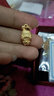 中国黄金（CHINA GOLD）十二生肖蛇黄金吊坠女足金项链送女友老婆生日礼物 可爱兔 约2.2g（赠金色银链） 实拍图