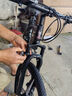 飞鸽（FLYING PIGEON）山地自行车成人男女变速山地车青少年中小学生车越野户外骑行单车 【铝合金】G8002代-三刀轮-黑色 24寸轮组（适合145-170cm） 24速标准版 实拍图