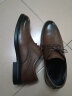 奥康（Aokang）男鞋牛皮皮鞋男士商务正装圆头系带低帮鞋子 棕色镂空皮鞋 43 实拍图