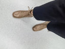蹀愫（tigrisso）冬新款时髦铆钉皇室绑带马丁靴粗跟女鞋靴子TA43708-14 棕啡色胎牛皮革/土啡色羊皮革 35 晒单实拍图