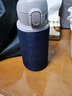 杯套 保护套 通用保温杯玻璃杯隔热防烫带提绳水杯套 350ml-500ml 藏青色 小号深藏蓝 实拍图