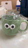 欢喜生活儿童刷牙杯洗漱牙缸牙刷杯创意宝宝家用可爱防摔漱口男女孩洗漱杯 绿色小号*1 实拍图