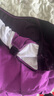 艾舞戈儿童舞蹈服女童拼绒练功服专业芭蕾舞连体服丝绒拉丁舞演出服 紫色-长袖-开裆 140 （身高135-145cm） 实拍图