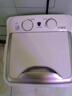 扬子7.5KG迷你洗衣机家用小型半全自动内衣裤洗袜子神器租房好物 豪华款银色7.5KG【洗脱一体+强动力电机】双旋钮 实拍图