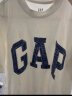 Gap男女装2024夏季新款拼接字母logo短袖T恤简约百搭上衣466766 白色 175/96A(L) 亚洲尺码 晒单实拍图
