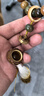 彩荷原生态菩提手串绕指柔阴皮菩提根渐变手链 敦煌问天手持车挂 实拍图