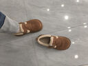 西遇厚底勃肯鞋女2025新款冬季软底全包保暖毛毛鞋加厚加绒雪地鞋 焦糖色 (预售30天) 36 实拍图