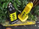 欧汉（OUHAN）禁止停车桩警示牌塑料锥桶反光路锥请勿泊车交通路障雪糕桶安全锥 普通(黄)专用车位 实拍图