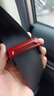 汽车安全带插头卡夹抠口卡扣限位松紧调节器保险带固定防滑夹子 红色一对装 实拍图