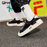 FILA FUSION斐乐女鞋帆布鞋女 低帮板鞋POP轻质帆布鞋休闲运动鞋女 黑-BK 39 实拍图