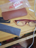 夕阳红防蓝光老花镜男女中老年人全框TR90超轻老花眼眼睛老光中老人眼镜 E9004R红色 300度 建议65-69岁 实拍图