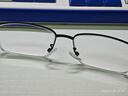 依视路（ESSILOR） 新款商务男镜架时尚潮流镜框女配依视路镜片近视定制眼镜 金属-全框-2130DG-枪色 镜框+依视路膜岩非球面1.60现片 实拍图