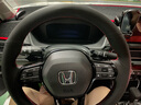 私房工造适用于本田22款十一代思域/型格专用手缝方向盘套全包围把套 黑色带孔红线 实拍图