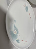 华光国瓷 骨瓷盘子 抗菌餐具碟盘筷勺 中式骨瓷家用餐具 春江水暖 鱼盘 1个 12英寸 实拍图