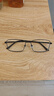 依视路（ESSILOR） 新款商务男镜架时尚镜框女配依视路镜片近视定制眼镜网上配镜 钛金属-全框-4004BK-黑色 镜框+依视路膜岩高清1.60现片 实拍图