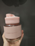 茶云艺云高颜值新款手提保温水杯迷你可爱便携玻璃杯男女手机支架定制杯子 300ml 支架胖胖蓝色1个+杯套+彩盒装 实拍图