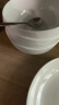 京东京造骨瓷家用4.5英寸饭碗可微波炉使用陶瓷碗易清洗收纳 6只装 纯白 晒单实拍图