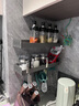 厨房置物架调料架免打孔壁挂调味料用品多功能墙上瓶罐收纳挂架子 【枪灰】升级加厚可拆卸清洗 单层30cm调料架 实拍图
