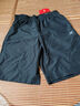 特步运动裤男裤短裤子男速干春夏季梭织透气轻薄五分裤跑步休闲短裤跑 黑 L 实拍图