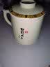 玉蝶景德镇茶杯陶瓷过滤带盖大水杯泡茶杯老板个人杯 松鹤延年（带碟） 实拍图