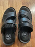 骆驼（CAMEL）凉鞋男真皮两用外穿凉拖鞋防滑软底户外沙滩鞋 A822211852-1 黑色 42 实拍图
