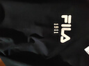 FILA 斐乐官方情侣款连帽卫衣秋季新款纯棉宽松针织长袖上衣加绒 正黑色-BK S 实拍图