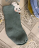 兔兔大文5双装婴儿袜子秋冬季0-3-6个月长筒加厚保暖1岁宝宝男女新生儿 加厚毛圈袜 （1-3岁） 5双 实拍图