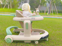 UICSS婴儿学步车多档六档调节2024新款三合一宝宝多功能助步儿童推车 豪华版-淡雅绿+音乐盘+脚步垫 实拍图