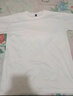 嘉晔（JIAYE）加肥加大码短袖t恤男宽松简约打底衫百搭五分袖上衣夏季胖子体恤 纯色白色 L 实拍图