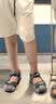 X YOUNG凉鞋夏季中大儿童防滑软底沙滩鞋运动青少年凉鞋小学生男孩子 0508蓝色 39 内长24.8cm 实拍图