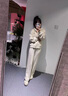 韩璐娇（hanlujiao）卫衣女2026春秋穿搭女套装新款韩系休闲运动服洋气连帽开衫两件套 糯米白 XL 【建议115-130斤】 实拍图