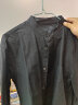无印良品 MUJI 男式 棉水洗牛津 立领衬衫  ACA40C2S 黑色 L 晒单实拍图