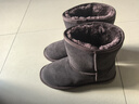 ZHR雪地靴女反绒牛皮靴子女保暖加绒短靴女圆头女靴 P71 咖啡色 39 实拍图