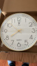 北极星（POLARIS）挂钟客厅家用时钟现代简约轻奢时尚免打孔钟表 30cm金色石英款 实拍图