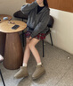 回力女鞋棉鞋女冬季加绒加厚皮毛一体面包鞋保暖外穿厚底雪地靴女 浅棕色|0996 38 实拍图
