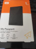 西部数据（WD）1TB 移动硬盘 USB3.0 My Passport随行版2.5英寸 黑 机械硬盘 手机电脑外置外接 加密兼容Mac 实拍图