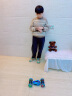 奥启科rc遥控汽车儿童玩具男孩四驱大脚扭变车手势感应变形机甲8-12岁 [手提礼盒]三控+喷雾-双电-蓝 实拍图
