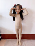 艾舞戈儿童舞蹈服女春秋保暖演出打底衣女童练功紧身打底衫隐形跳舞上衣 【高弹连脚套装 - 春秋】- 浅肉色 100 M码 高95-115cm重25-40斤 实拍图