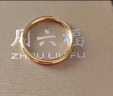周六福（ZLF）母亲节礼物   黄金戒指女款硬金三生三世足金素圈指环 定价单个 光面10号 实拍图