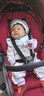 戴维贝拉（DAVE＆BELLA）初生婴儿摇粒绒连体衣0-3个月宝宝爬服秋季新款小童包屁衣新生儿 紫色花园【现货】 66cm （建议身高59-66cm） 实拍图